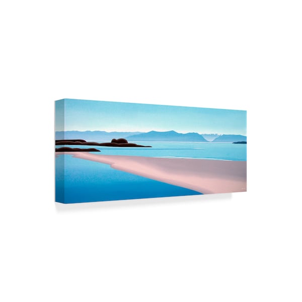 Ron Parker 'Wittys Lagoon Middle' Canvas Art,10x24